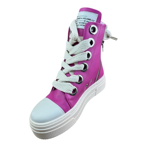 Cristianzerotre CRO3 Calipso Designed in Milano Pink  Chunky Platform Boots - Picture 4 of 7